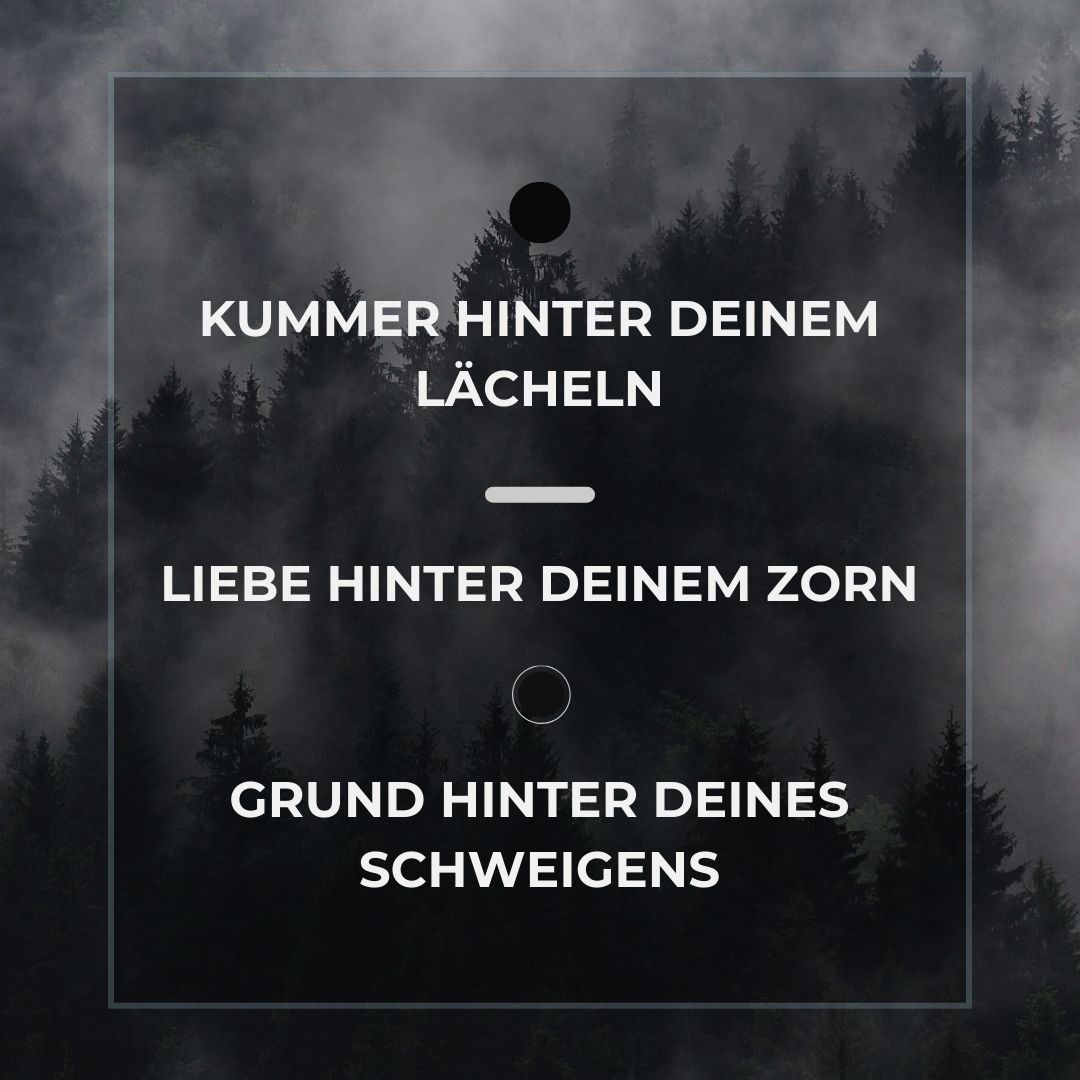 Vertraue dem Menschen, der drei Dinge an Dir merkt